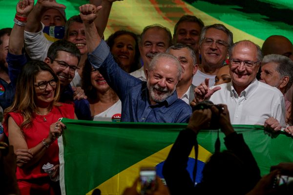 Luís Inácio Lula da Silva, faz seu primeiro pronunciamento como presidente eleito nas Eleições de 2022 na noite deste domingo (30) em hotel da capital paulista
