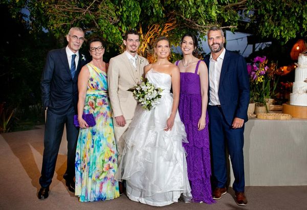 Décio e Eulália Chieppe, André Chieppe  e Lívia Dorsch Rocha, Anna Chieppe e Leandro Coser Pinheiro