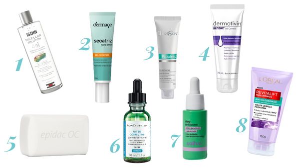 produtos para pele acneica