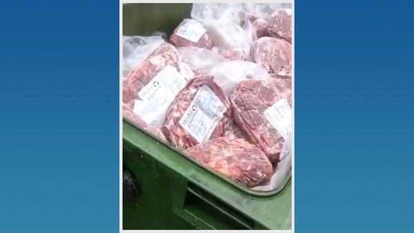 Mais de duzentos quilos de carne de hospital de Piúma vão para o lixo