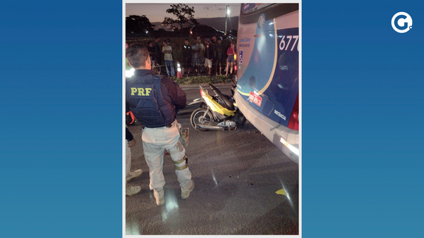 Motociclista morre em acidente com ônibus na BR 101, em Linhares 