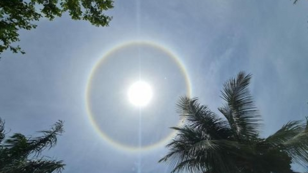 Fenômeno do halo solar foi visto por moradores de Cabrobó