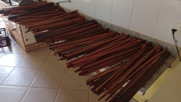 Madeira ilegal apreendida durante a Operação Ibirapitanga II, da Polícia Federal e do Ibama por Divulgação | Polícia Federal