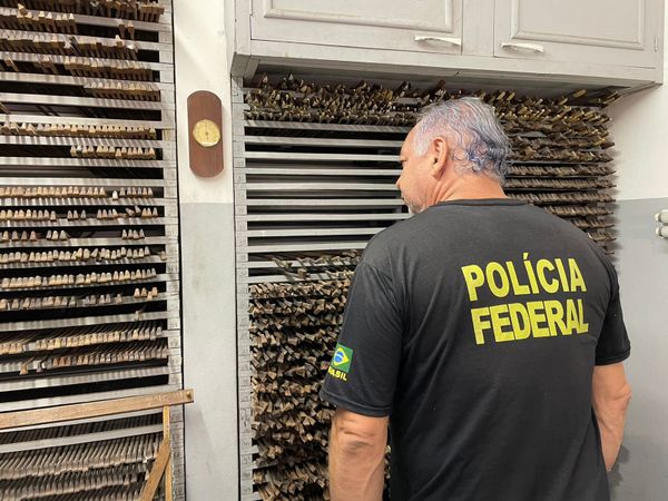Madeira ilegal apreendida durante a Operação Ibirapitanga II, da Polícia Federal e do Ibama por Divulgação | Polícia Federal