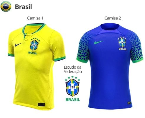A Gazeta  Confira os uniformes das seleções para a Copa do Mundo 2022