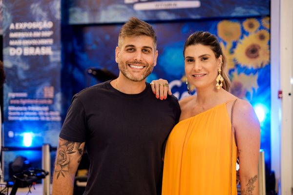 Rodrigo Abelha e Alline Passamani
