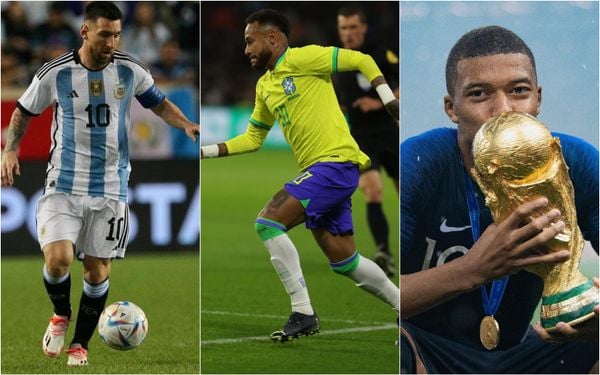 Messi, Neymar e Mbappe irão buscar o título da Copa do Mundo 