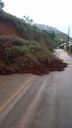 Na região de São Romão, no interior de Guaçuí, houve queda de barreira (Divulgação/ Prefeitura de Guaçuí )