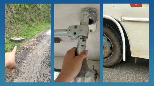 Roda de ônibus se solta e assusta alunos em Cachoeiro