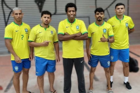 Sósias de Richarlison, Marquinhos, Gil, Paquetá e Thiago Silva