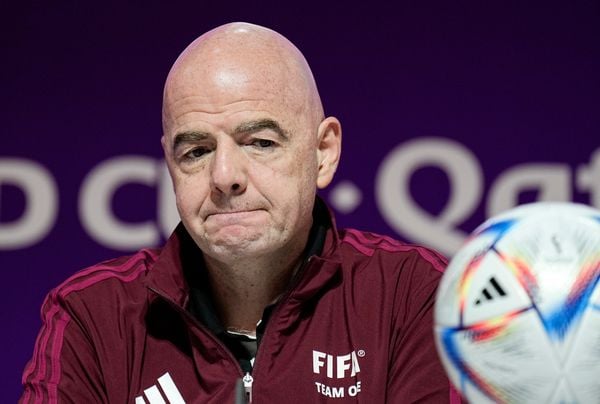 O presidente da FIFA, Gianni Infantino