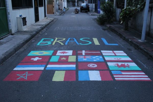 Pinturas nas ruas de Solon Borges, em Vitória por Beatriz Heleodoro