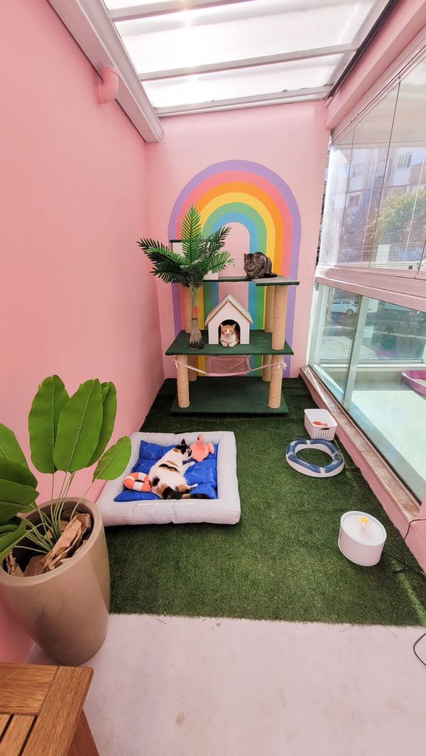 Área tem um espaço para os pets por Natália Telha