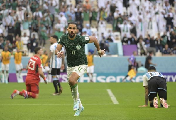 Saleh marcou o gol de empate da Arábia Saudita no começo do segundo tempo