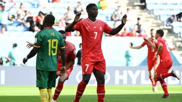 Embolo marcou o único gol da partida entre Suíça e Camarões
