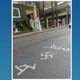Imagem - Rua na Praia da Costa é pintada com símbolo nazista em Vila Velha