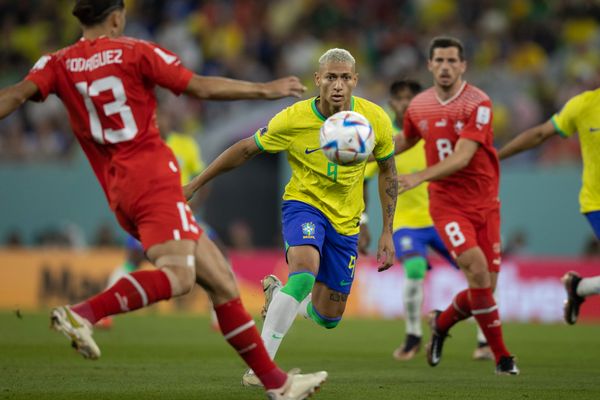 Richarlison na partida entre Brasil x Suíça na Copa do Mundo Catar 2022.