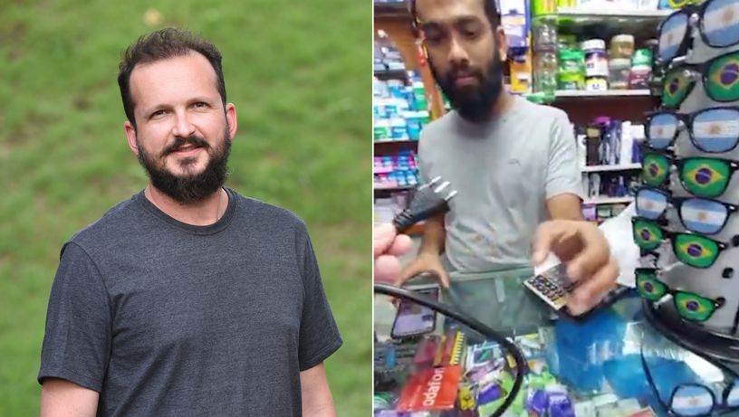 Fotógrafo Vitor Jubini, de A Gazeta, vive saga para encontrar adaptador para tomada de três pinos do Brasil no Catar, durante a Copa do Mundo