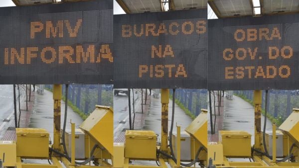 As placas eletrônicas instaladas pela PMV na Leitão da Silva