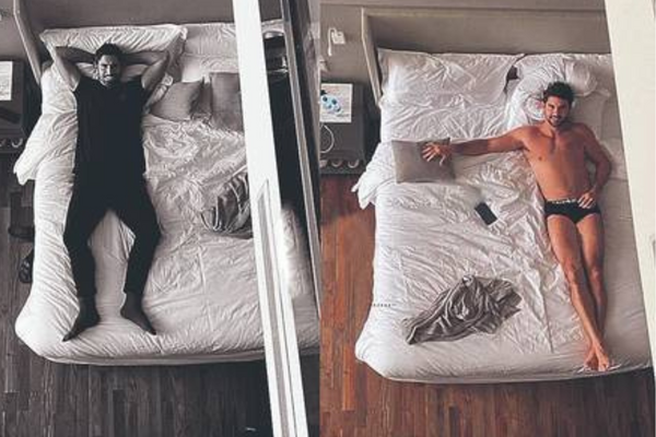 Reynaldo Gianecchini e mister do MS postam fotos no mesmo quarto de hotel no PR