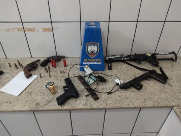 Armas apreendidas pela PM em Boa Esperança