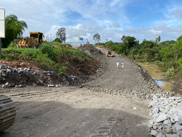 Desvio provisório em trecho da BR 101, em Aracruz, deve ficar pronto nesta quinta-feira (8), informou a Eco 101