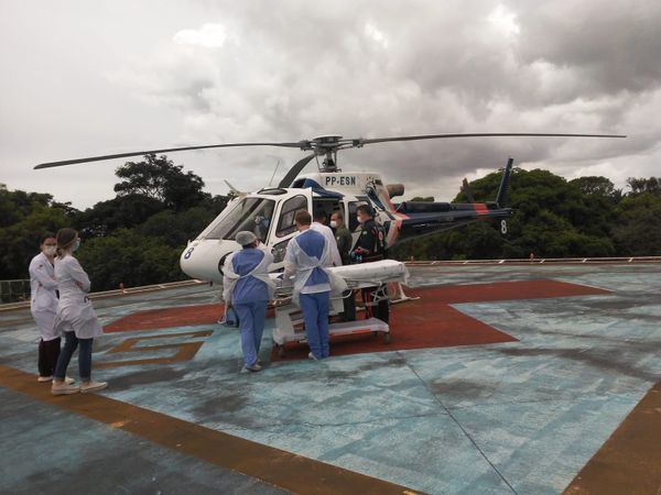 Trabalhador é resgatado após ser eletrocutado e ter 70% do corpo queimado em Jaguaré 