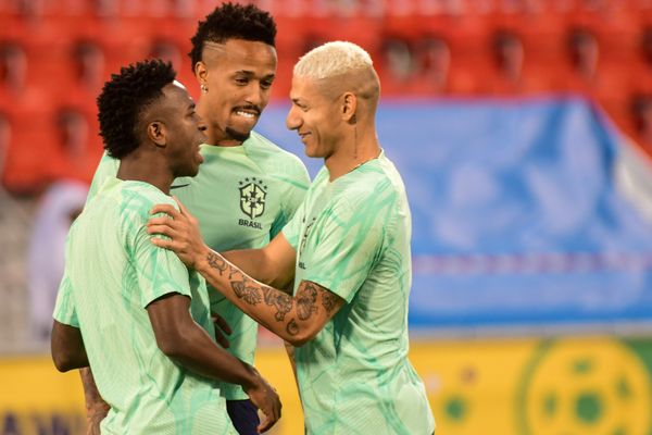 Copa do Mundo. Treino da Seleção Brasileira no estádio Grand Hamad em Doha, no Catar. por Vitor Jubini