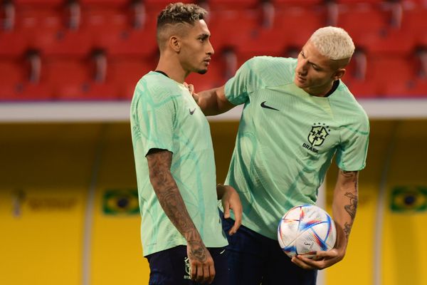 Copa do Mundo. Treino da Seleção Brasileira no estádio Grand Hamad em Doha, no Catar. por Vitor Jubini