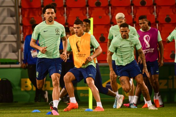 Copa do Mundo. Treino da Seleção Brasileira no estádio Grand Hamad em Doha, no Catar. por Vitor Jubini