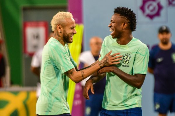 Copa do Mundo. Treino da Seleção Brasileira no estádio Grand Hamad em Doha, no Catar. por Vitor Jubini