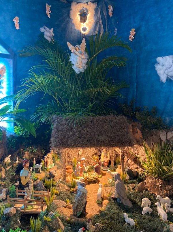 Jovem monta presépio gigante e casa vira ponto turístico em Muniz Freire por Antônio Casagrande