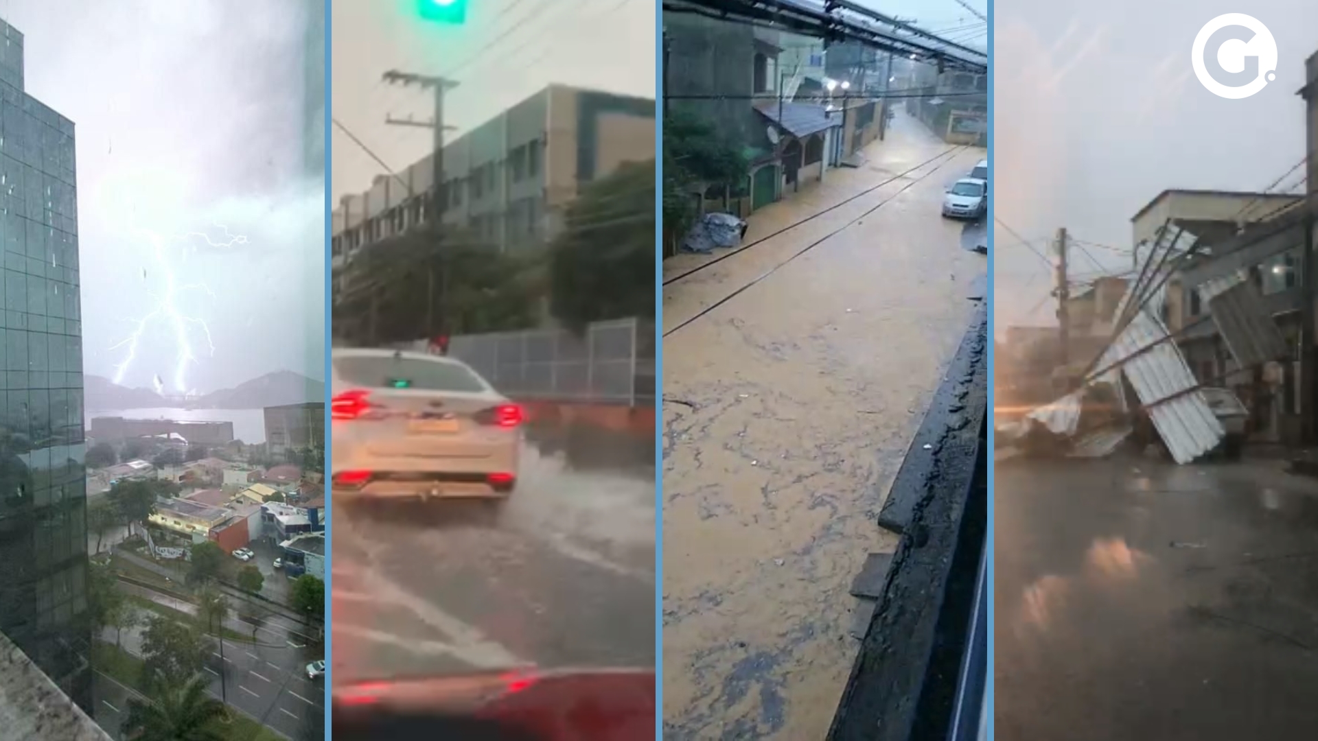 A Gazeta | Tempestade Com Raios Deixa Ruas Alagadas E Derruba árvores ...