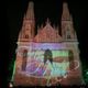 Projeções de Natal enchem a Catedral de Vitória de luz e cor; veja vídeo