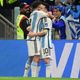 Messi durante a vitória da Argentina por 3 a 0 sobre a Croácia nas semifinais da Copa do Mundo do Catar