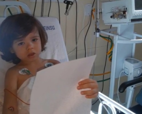  Benício Oliveira Caron, de 5 anos