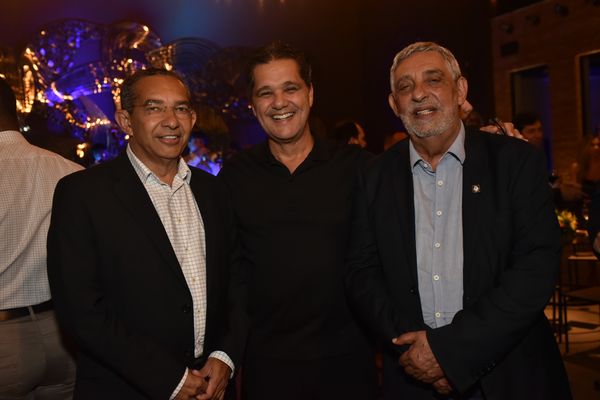 Douglas Vaz,  Ricardo Ferraço e Jorge Silva