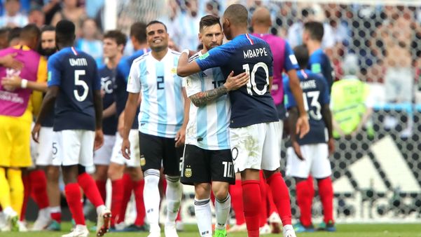 Jogo entre França e Argentina pela Copa do Mundo de 2018