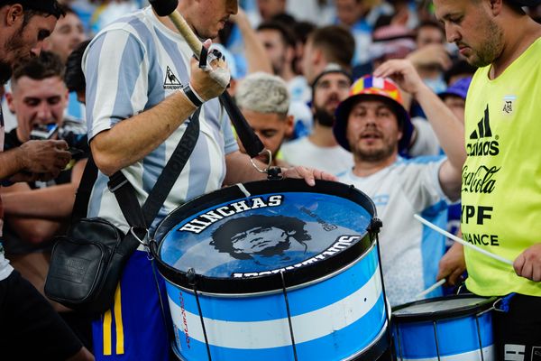 Torcida da Argentina em jogos da Copa do Mundo do Catar por Vitor Jubini