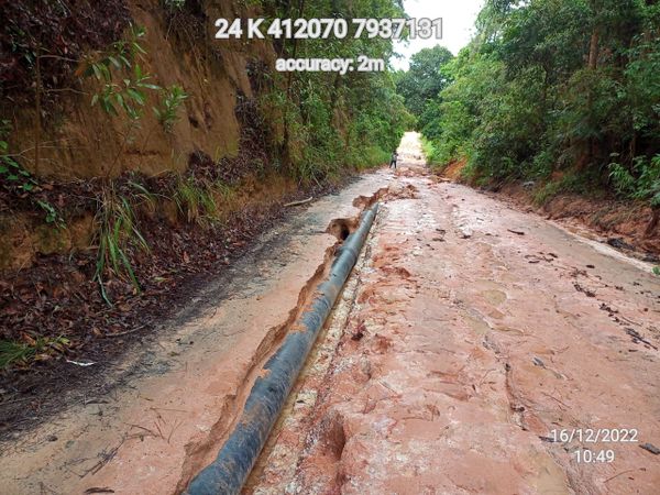 Chuva causa estragos e interdita ES 422 entre São Mateus e Conceição da Barra por DER-ES | Divulgação