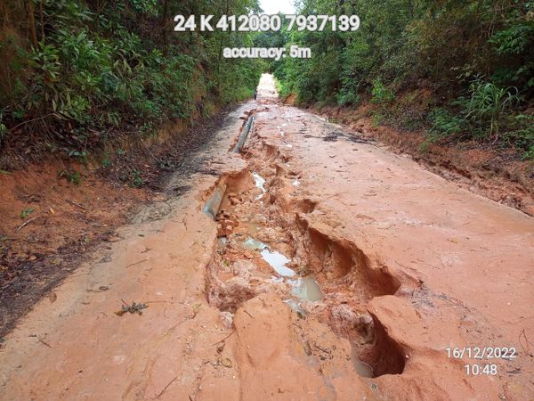 Chuva causa estragos e interdita ES 422 entre São Mateus e Conceição da Barra por DER-ES | Divulgação