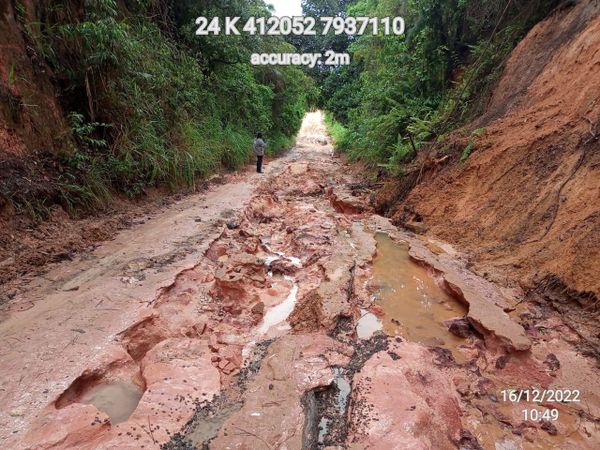 Chuva causa estragos e interdita ES 422 entre São Mateus e Conceição da Barra por DER-ES | Divulgação