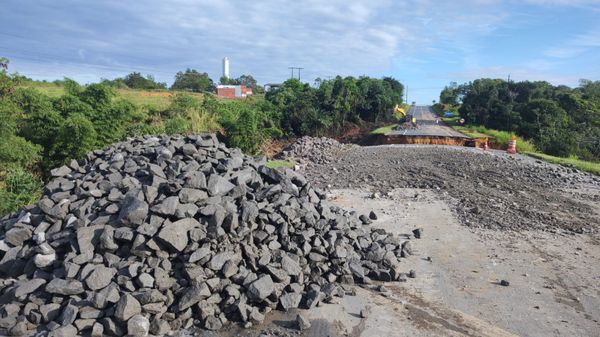Eco 101 começa obras de desvio no km 71,5 da BR 101, em São Mateus