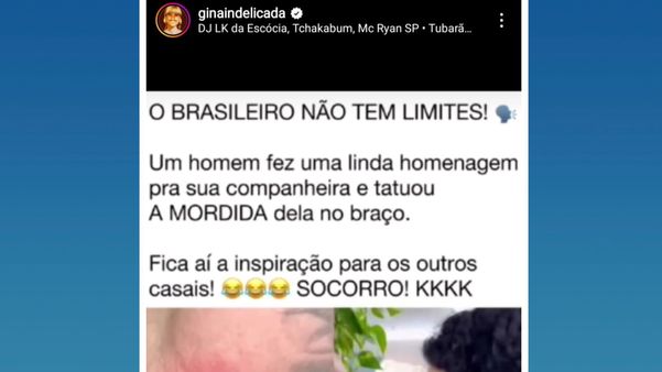 Perfis famosos na internet compartilharam o momento da tatuagem