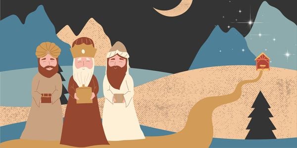 Guiados por uma estrela, os sábios levaram presentes para Jesus