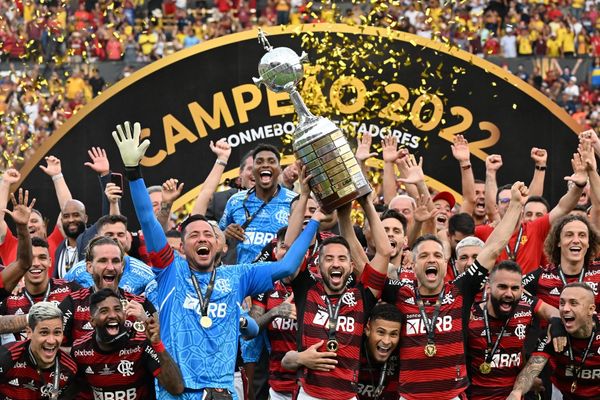 Flamengo comemora a conquista da Copa Libertadores de 2022