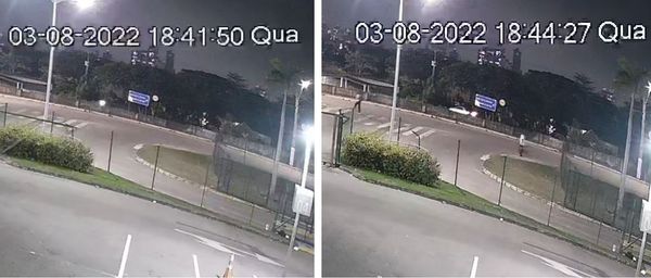Às 18h41, o carro de outro investigado estaciona perto do muro. Às 18h44, o mesmo veículo sai do local 1m53 segundos antes do carro do perito deixar o Jockey por Divulgação/Polícia Civil