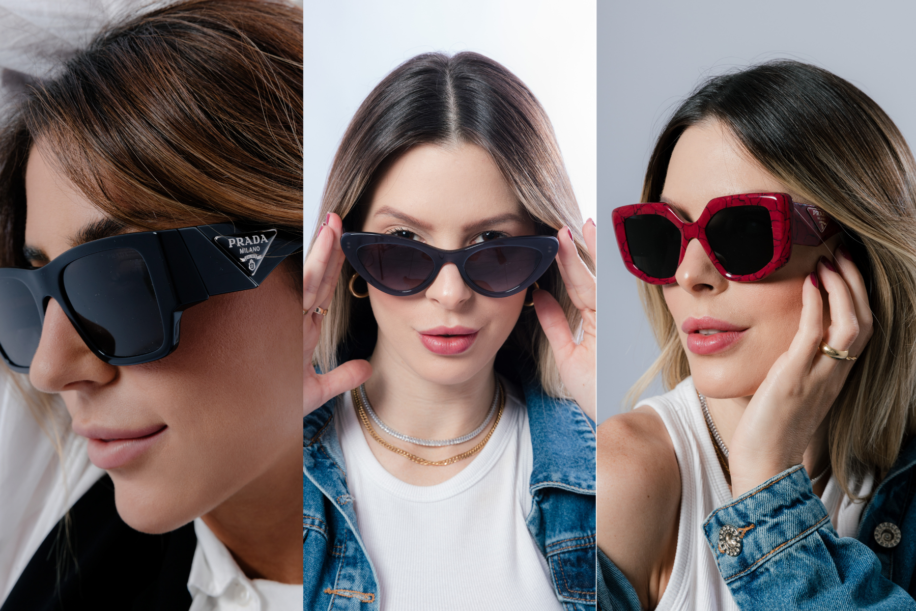 Óculos de sol da moda com lentes degradê para mulheres e - Temu