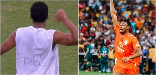 Velocista fez homenagem para Pelé durante comemoração de gol no Maracanã