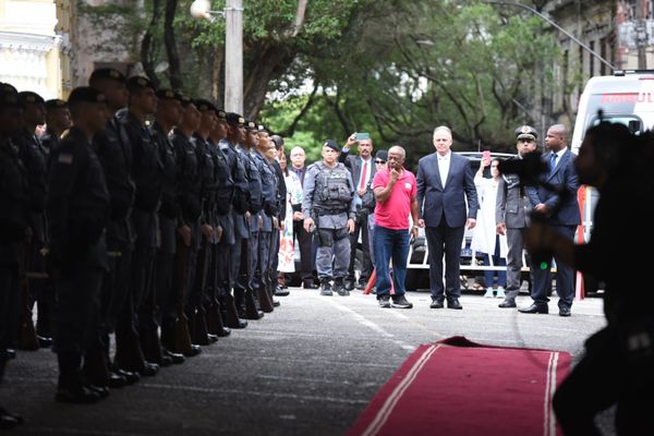 Renato Casagrande participa de cerimônia de recondução ao cargo no governo do Estado, no Palácio Anchieta por Carlos Alberto Silva